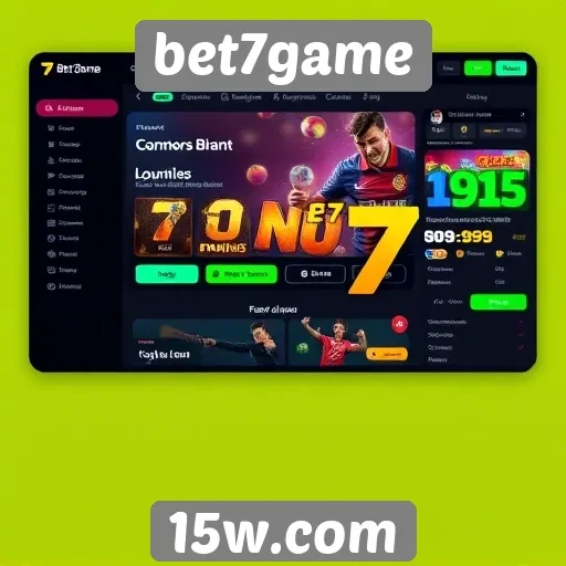 Interface do usuário do Bet7game é intuitiva e acessível